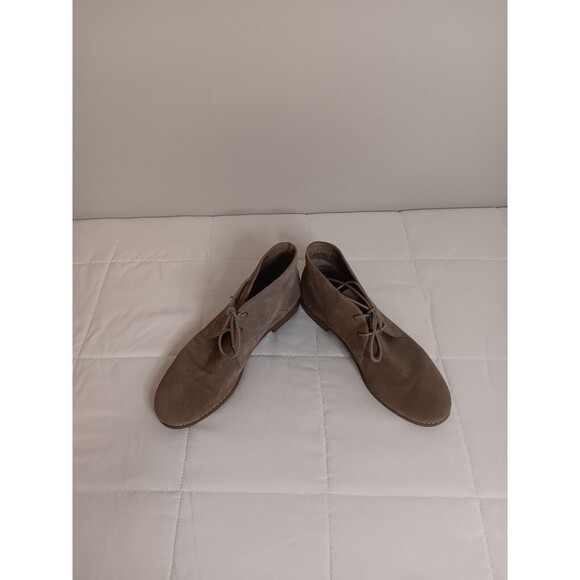 Franco Sarto Portien Women Grey Suede Leather Chukka Ankle Bootie Sz 9 M - Picture 1 of 8